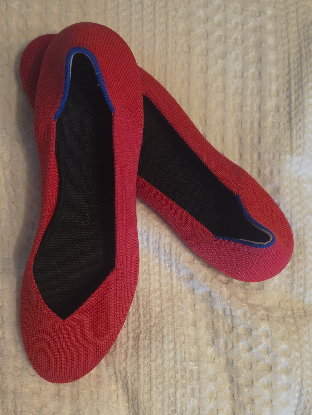 Rothy's Pink Knit Ballet Flats